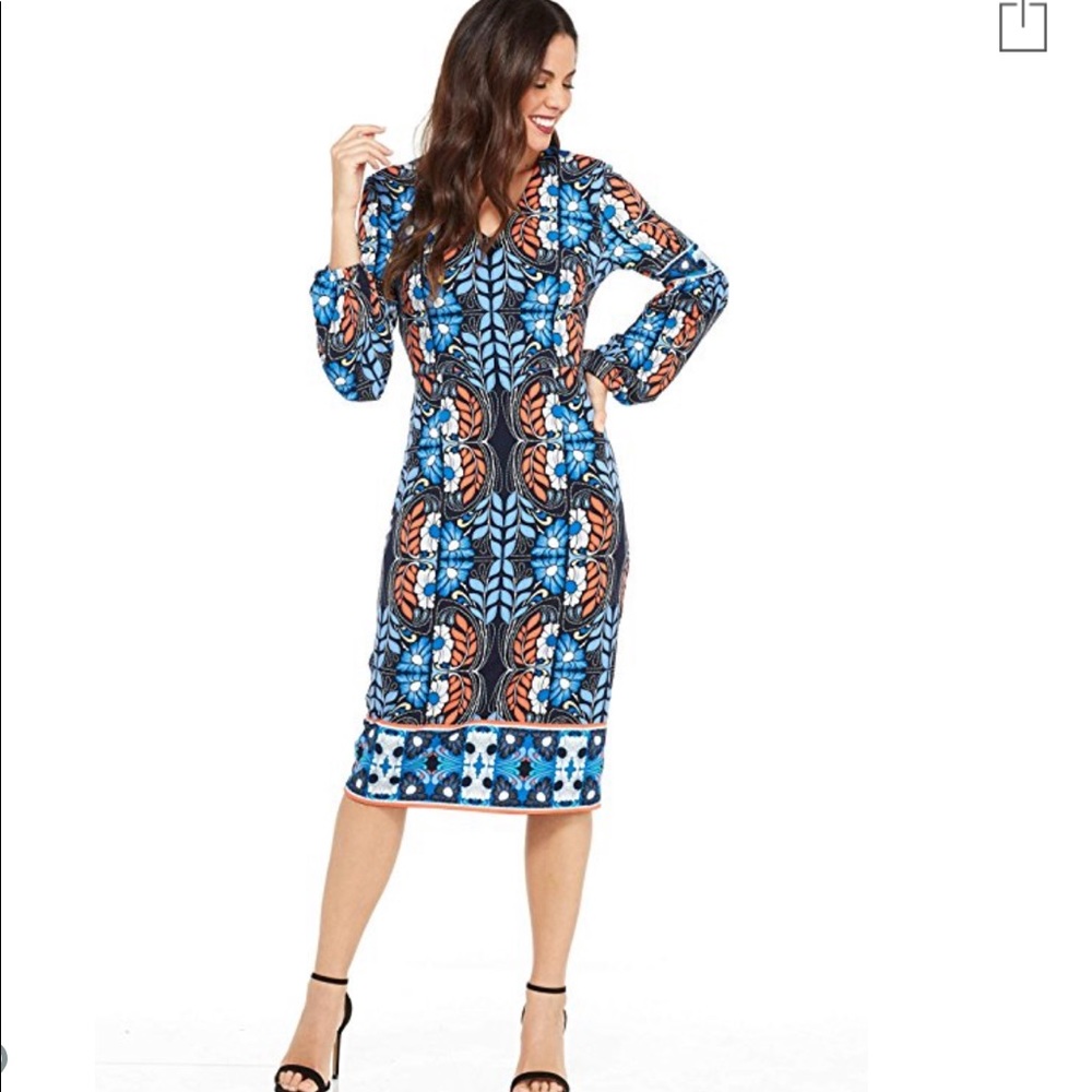 NWOT Maggy London Folkloric Printed Jersey Dress